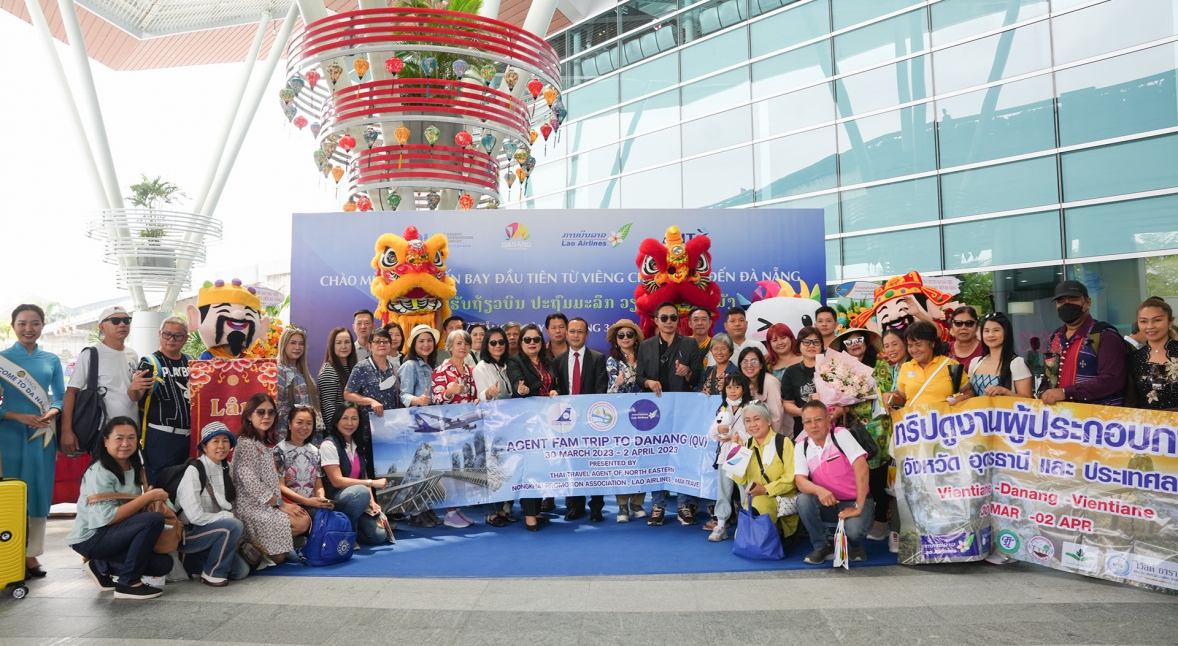 Launch of Lao Airlines direct flight from Vientiane to Danang strengthens tourism ties